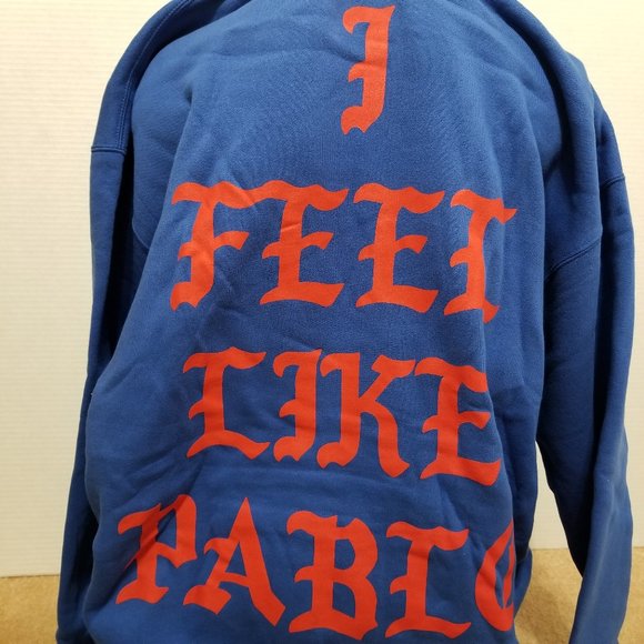 Kanye West hoodie XXL I Feel Like Pablo Ye graphic slogan pullover band merch - Picture 10 of 13